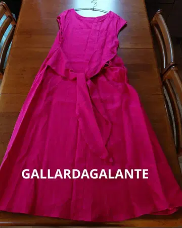 GALLARDAGALANTE 린넨 원피스 핑크 퍼플 미사용품