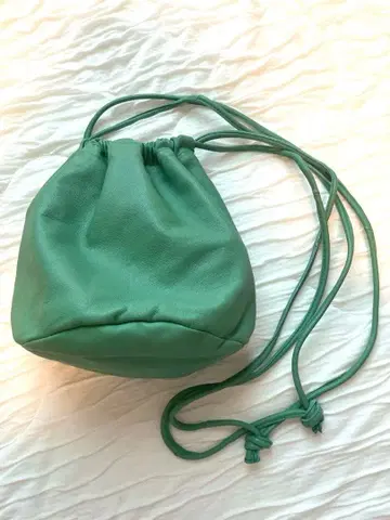 ayakawasaki 복조리 백 drawstring bag green