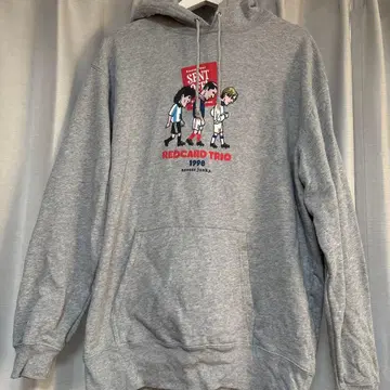 soccer junky REDCARD TRIO 후드티 그레이 XL