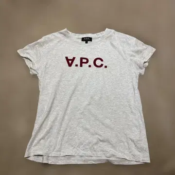 A.P.C. V.P.C. 로고 티셔츠 그레이 M 사이즈