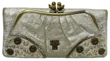 ANNA SUI 장지갑 가마구치 실버