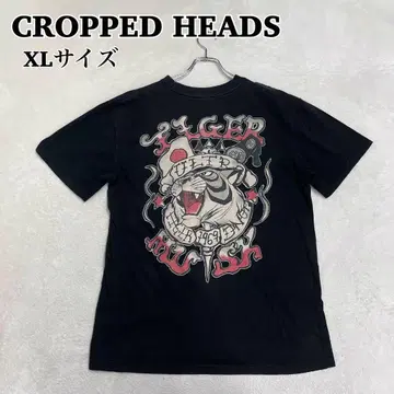 CROPPED HEADS 크롭 헤드 T셔츠 타이거 마스크 블랙 XL