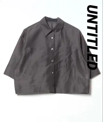 UNTITLED 반팔 셔츠 오간자 박스 셔츠 20,900엔