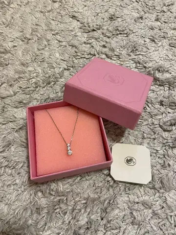 SWAROVSKI 3스톤 목걸이