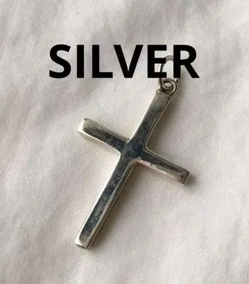 빈티지 십자가 모티브 실버 펜던트 탑 SILVER 크로스