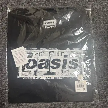 Oasis 오아시스 공식 T셔츠 Logo UK 디자인 BLACK XL