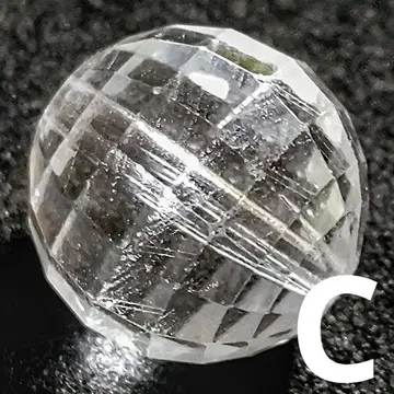 클리어 화이트 토파즈 미러볼 컷 10.5-11mm 비즈 C(SA+)