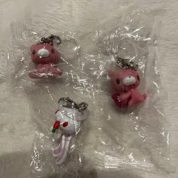 모리 척 메지루시 액세서리 가챠 그루미 범용 토끼 3종 세트