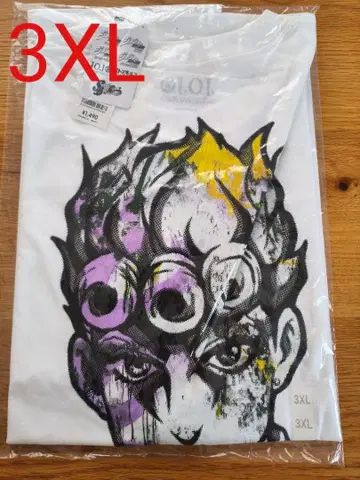 새상품 GU 죠죠의 기묘한 모험 5 그래픽T셔츠 3XL 죠르노