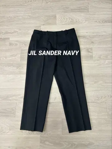 JIL SANDER NAVY 질 샌더 슬랙스 팬츠 34