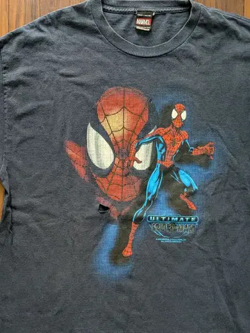 00s 2002년 marvel 스파이더맨 T셔츠 페이드
