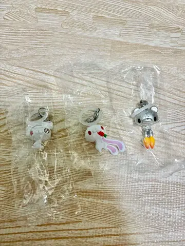 새상품 메지루시 액세서리 그루미 곰 기계 범용 토끼 모리 척 3점