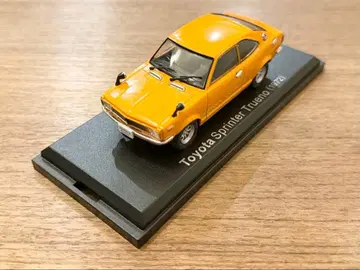 중고품 1/43 일본산 명차 노레브 도요타 초대 스프린터 트레노 오렌지