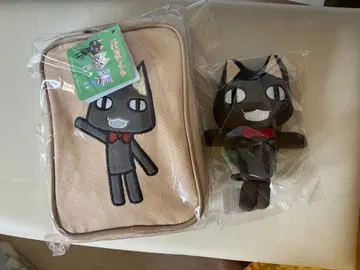 도코데모 잇쇼 쿠로 봉제 인형 파우치 세트 펠리시모