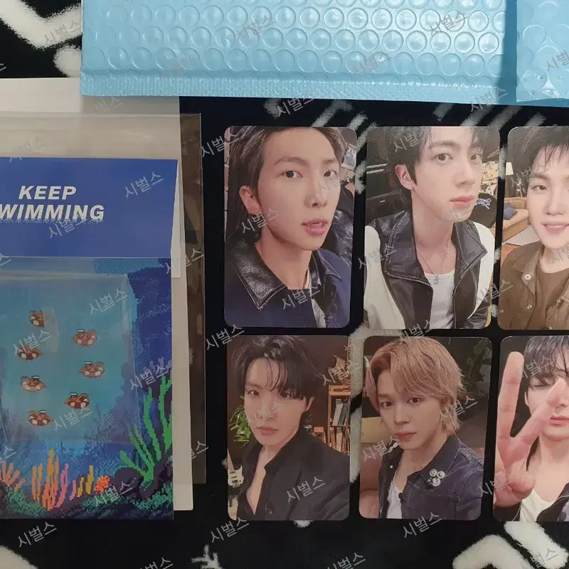 KEEP SWIMMING 이벤트 당첨포카 남준 석진 윤기 호석 지민 태형