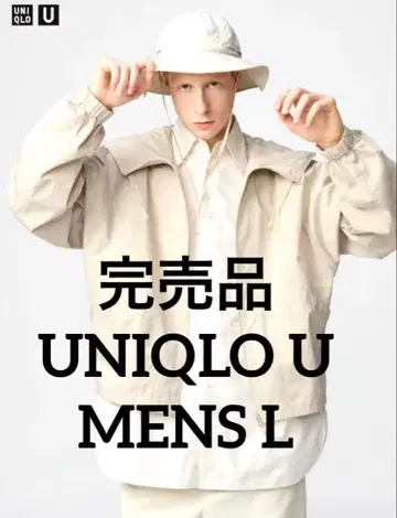 UNIQLO U 후디드 블루종 코튼 나일론