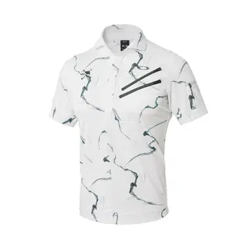 OAKLEY CLAW ZIP SHIRTS 골프용 피케 셔츠 화이트