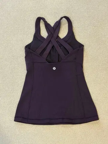 [ lululemon ] 사이즈 2 탱크탑 퍼플 크로스백