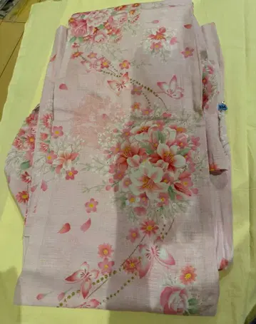 LIZ LISA 유카타 단품 핑크 꽃무늬 나비 M 사이즈