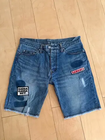 HYSTERIC GLAMOUR KINKY RAMONES 숏팬츠