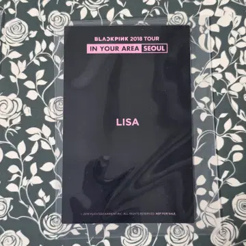블랙핑크 블핑 포토카드 포카 리사 Lisa 2018 서울 투어 DVD | 브랜드