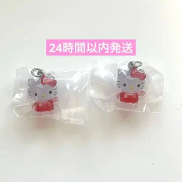 산리오 크리스탈 메지루시 액세서리 키티 2개