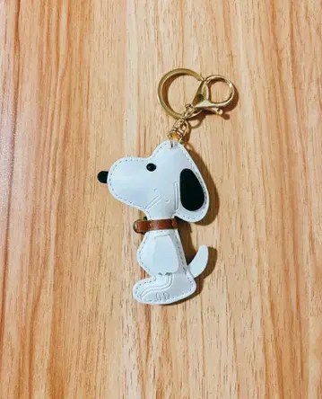 스누피 가죽 키링