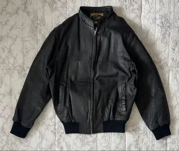 vintage 90s 봄버 자켓 소가죽 블랙 작음 천연 가죽