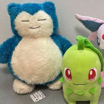 포켓몬 봉제 인형 세트 카비곤 치코리타