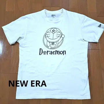 새상품급 NEW ERA 도라에몽 T셔츠 화이트 L사이즈