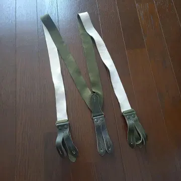 [실물] 독일군 밀리터리 러버 서스펜더 올리브 Y형