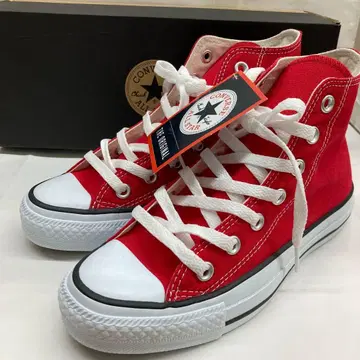 미사용 새상품 converse 올스타 하이컷 레드 23cm 인기 모델