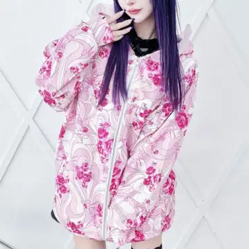 MA*RS 리바이벌 기하학 패턴 프린트 후드티