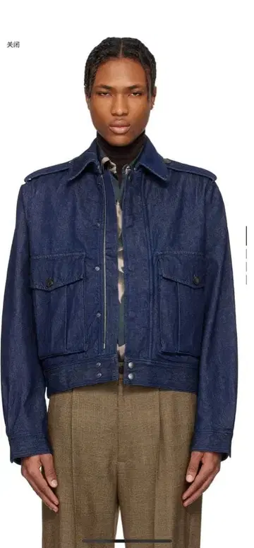 Dries van noten 데님 자켓