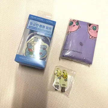 올리브영 포켓몬 콜라보 쿠션 퍼프 냅색 핀