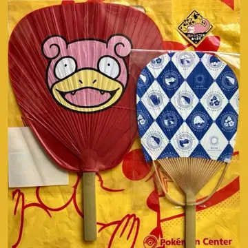 [한정판 씰 포함] 포켓몬 센터 카가와 야돈 세토우치 예술제 부채