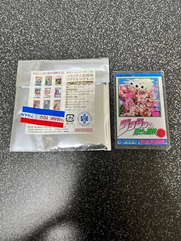 죠죠 월드 코믹스 표지풍 아크릴 마그넷 죠르노 죠바나