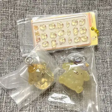 폼폼푸딩 3종 세트 모자 꽁지 드롭 크리스탈 메지루시 액세서리