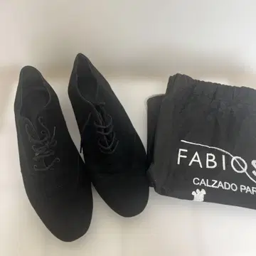 FABIO 아르헨티나 탱고 신발 블랙 스웨이드