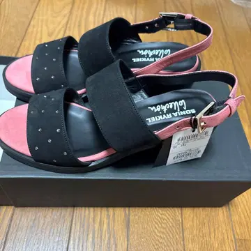 미사용 SONIA RYKIEL Collection 소가죽 샌들 박스 포함