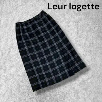 [ Leurlogette 룰르로제트 ] 체크 울 스커트 일본제 M