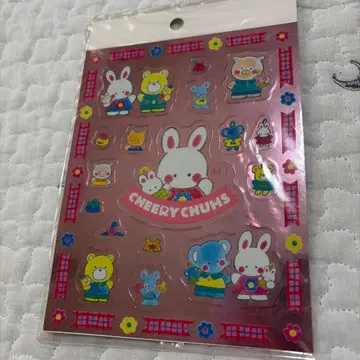 [ 새상품 ] 레어 치어리참 CHEERY CHUMS 씰 산리오 레트로