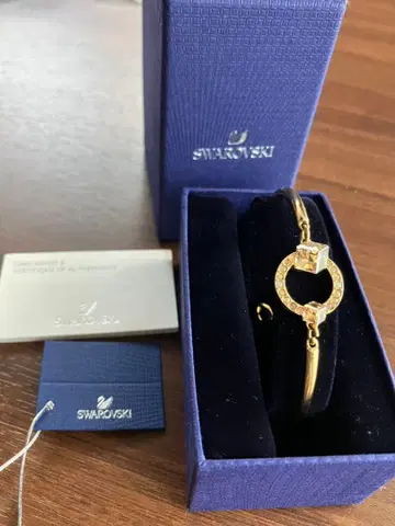 SWAROVSKI 스와로브스키 팔찌 골드 큐빅
