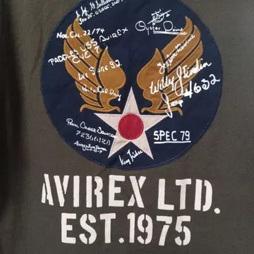 AVIREX 직영점 한정판 US AIR FORCE S/S 티셔츠