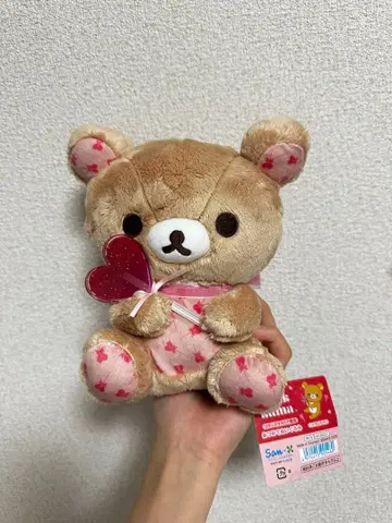 리락쿠마 스토어 한정판 모으는 봉제 인형 하트 테마 리락쿠마