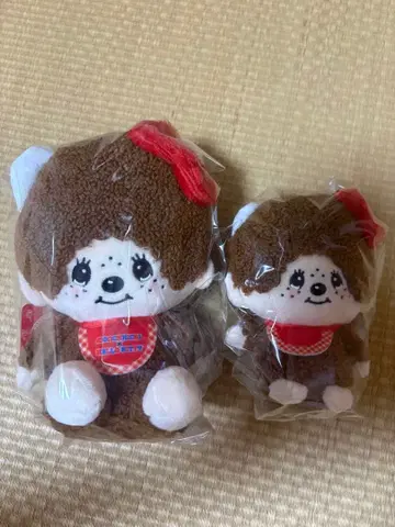 몬치치 키티 콜라보 봉제 인형 키링