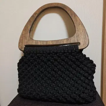 빈티지 뜨개질 백 BLACK