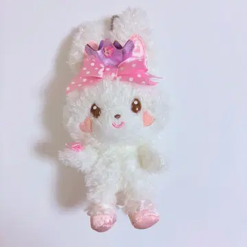 희귀 레어 본봉리본 밀키미미 봉제인형 마스코트 키링