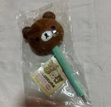 갈색 곰 봉제 인형 볼펜 리락쿠마
