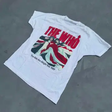 80s 1989 The Who 밴드 티셔츠 미국제 XL